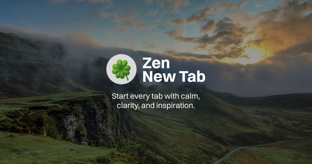 Changelog — Zen New Tab