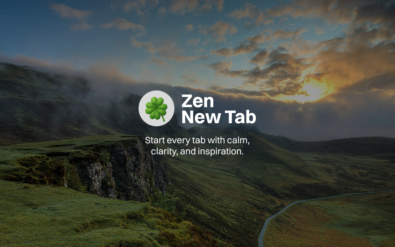 Zen New Tab preview